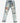 Size: 34 | Leather Letter Jeans
