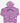 Purple Sp5der rhinestone hoodie with black logo lettering and front pouch pocket