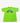 Neon green t-shirt with 'spoodles world wide' graphic print on front, laid flat on white background.