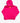 Bright pink hoodie with yellow star logo and small blue stars on the back and sleeves