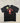 Size: Medium | Red College Logo Black Tee