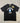 Size: Medium | Blue College Logo Black Tee