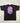 Size: Large | Purple Reversal Logo Black Tee
