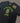 Size: Medium | Green Camo College Logo Black Tee