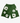 Size: Small | Green Cotton Wreath Sweatshorts