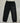 Size: Medium | Black Satin Appliqué Sweatpants (FW24)